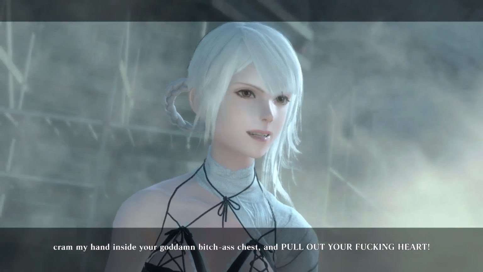 nier replicant black scrawl